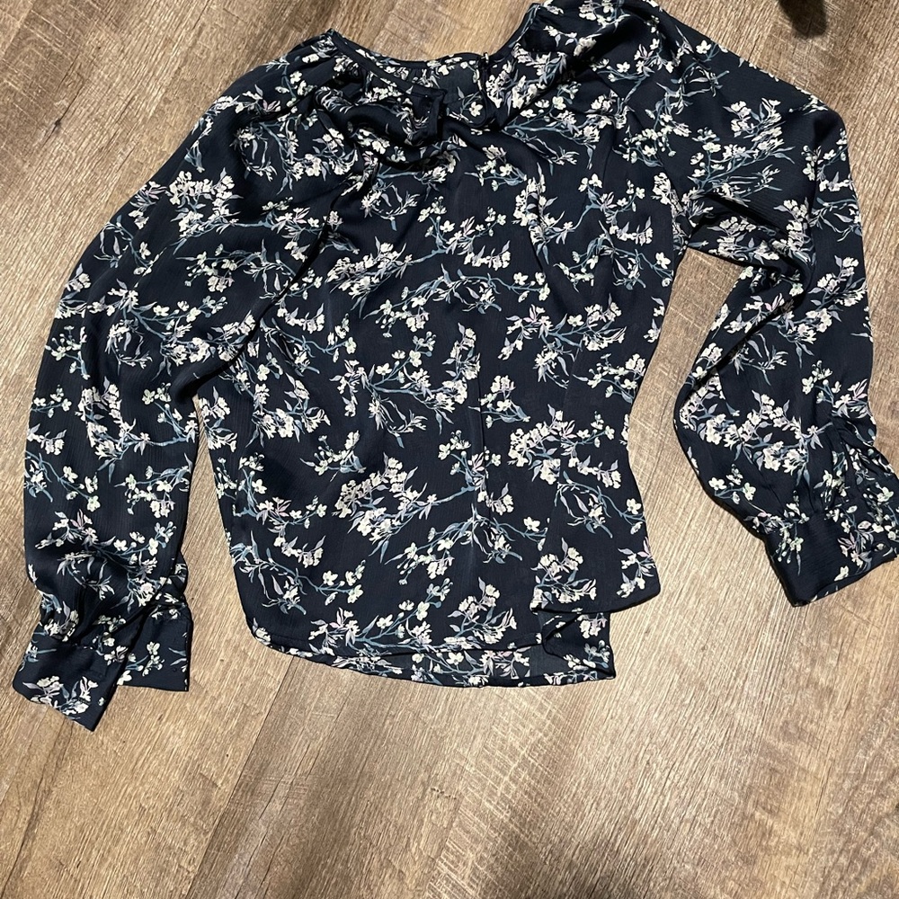 Floral Navy Women's Top